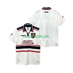 Fußballtrikot Manchester United 1998 Retro Herren Auswärts 1999 Kurzarm