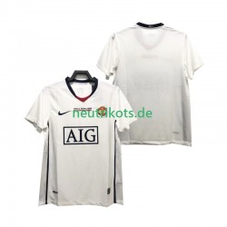 Fußballtrikot Manchester United Champions League 2009 Retro Herren Auswärts 2008 Kurzarm