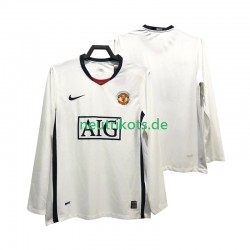 Fußballtrikot Manchester United Premier League 2009 Retro Herren Auswärts 2008 Langarm