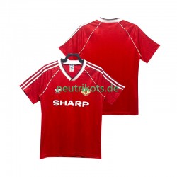 Fußballtrikot Manchester United 1988 1990 Retro Herren Heim Kurzarm