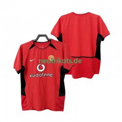 Fußballtrikot Manchester United 2002 Retro Herren Heim 2004 Kurzarm