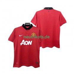Fußballtrikot Manchester United 2013 2014 Retro Herren Heim Kurzarm