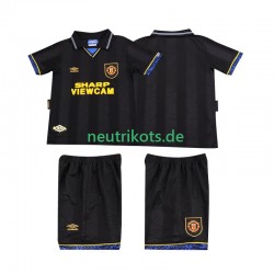 Fußballtrikot Manchester United 1993 Retro Kinder Auswärts 1994 Kurzarm