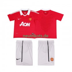 Fußballtrikot Manchester United Retro Kinder Heim 2011 2010 Kurzarm