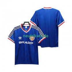 Fußballtrikot Manchester United 1986 1988 Retro Herren Ausweich Kurzarm