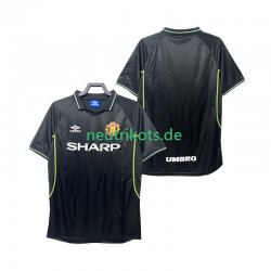 Fußballtrikot Manchester United 1998 Retro Herren Ausweich 1999 Kurzarm