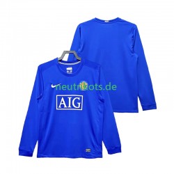 Fußballtrikot Manchester United 2009 Retro Herren Ausweich 2008 Langarm
