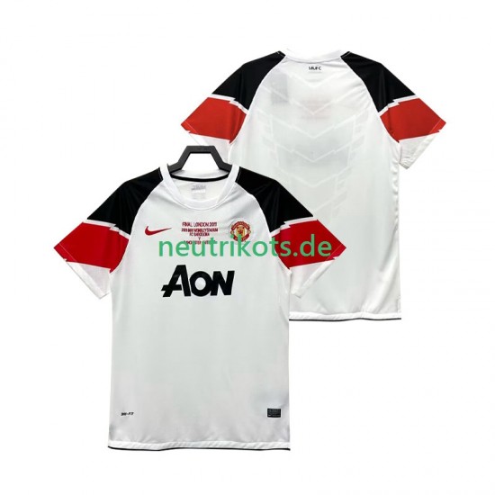 Fußballtrikot Manchester United Champions League 2012 Retro Herren Ausweich 2011 Kurzarm