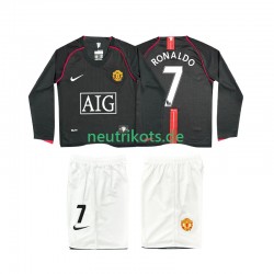 Fußballtrikot Manchester United Ronaldo 7 2007 Retro Kinder Auswärts 2008 Langarm