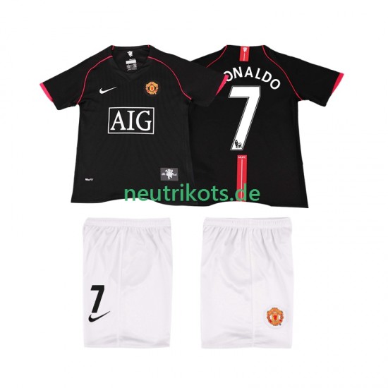 Fußballtrikot Manchester United Ronaldo 7 2007 Retro Kinder Auswärts 2008 Kurzarm