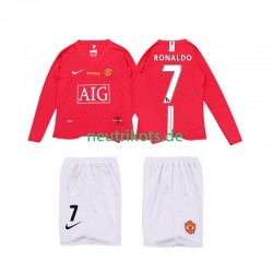Fußballtrikot Manchester United Ronaldo 7 Premier League 2009 Retro Kinder Heim 2008 Langarm
