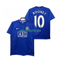 Fußballtrikot Manchester United Rooney 10 2009 Retro Herren Ausweich 2008 Kurzarm