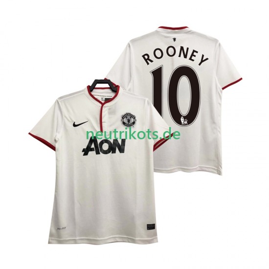 Fußballtrikot Manchester United Rooney 10 2013 2014 Retro Herren Ausweich Kurzarm