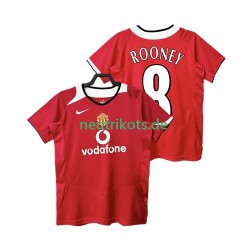 Fußballtrikot Manchester United Rooney 8 2005 Retro Herren Heim 2006 Kurzarm