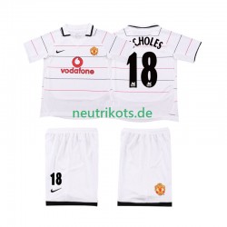 Fußballtrikot Manchester United SCHOLES 18 2003 Retro Kinder Ausweich 2006 Kurzarm
