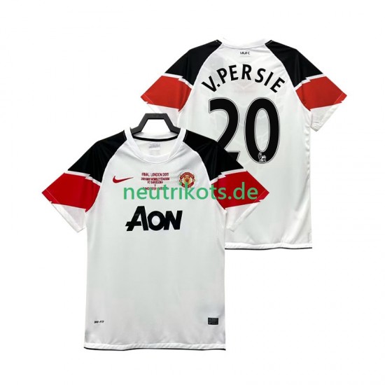 Fußballtrikot Manchester United V PERSIE 20 Champions League 2012 Retro Herren Ausweich 2011 Kurzarm