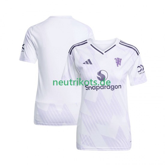 Fußballtrikot Manchester United Dame Auswärts 2025-2026 Kurzarm