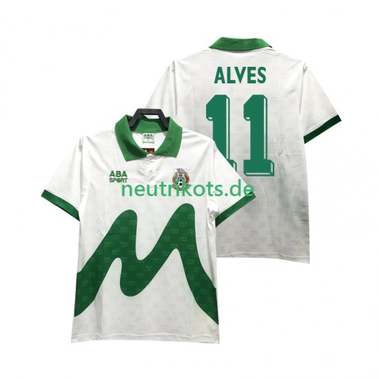 Fußballtrikot Mexiko ALVES 11 1995 Retro Herren Auswärts Kurzarm