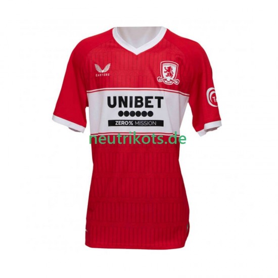 Fußballtrikot Middlesbrough Herren Heim 2025-2026 Kurzarm