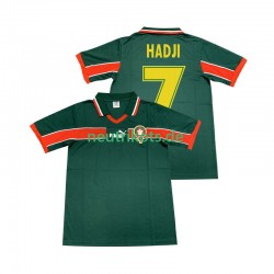 Fußballtrikot Marokko HADJI 7 1998 Retro Herren Heim Kurzarm