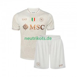 Fußballtrikot SSC Neaples Kinder Auswärts 2025-2026 Kurzarm