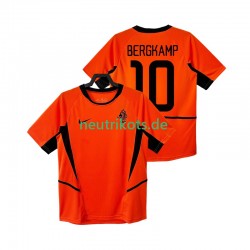 Fußballtrikot Niederlande BERGKAMP 10 2002 Retro Herren Heim Kurzarm