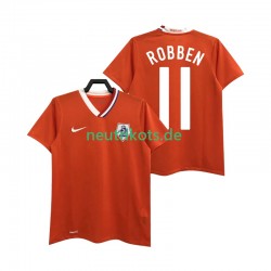 Fußballtrikot Niederlande ROBBEN 11 Retro Herren Heim 2008 Kurzarm