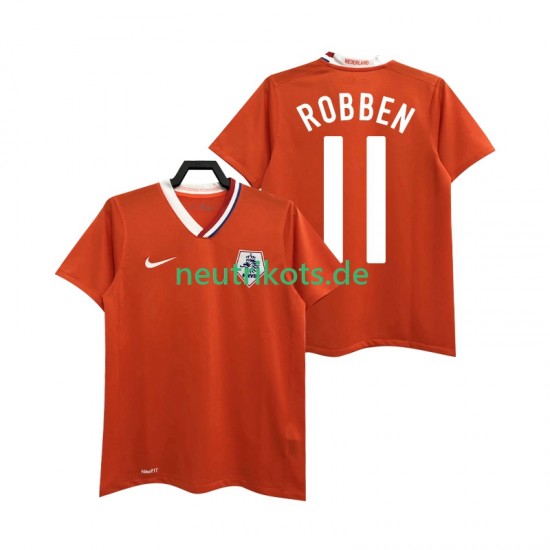 Fußballtrikot Niederlande ROBBEN 11 Retro Herren Heim 2008 Kurzarm