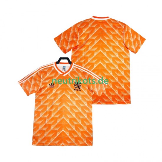 Fußballtrikot Niederlande 1988 Retro Herren Heim Kurzarm