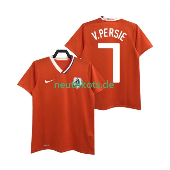 Fußballtrikot Niederlande Robin van Persie 7 Retro Herren Heim 2008 Kurzarm