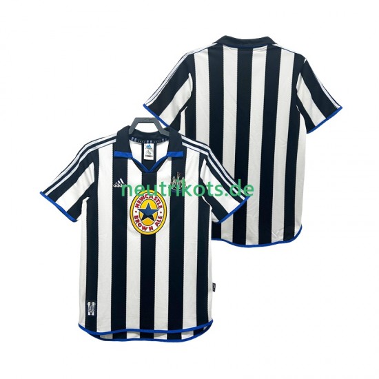 Fußballtrikot Newcastle United 2000 Retro Herren Heim 1999 Kurzarm