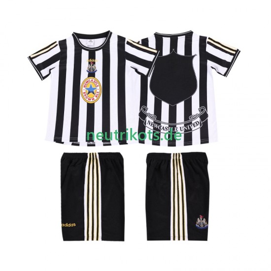 Fußballtrikot Newcastle United 1997 Retro Kinder Heim 1999 Kurzarm