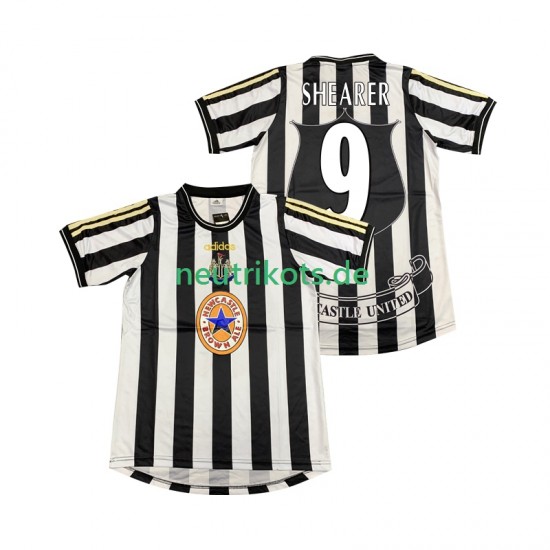 Fußballtrikot Newcastle United SHEARER 9 1997 Retro Herren Heim 1999 Kurzarm