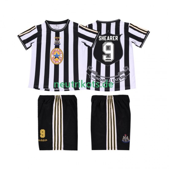 Fußballtrikot Newcastle United SHEARER 9 1997 Retro Kinder Heim 1999 Kurzarm