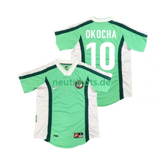 Fußballtrikot Nigeria OKOCHA 10 1998 Retro Herren Heim Kurzarm