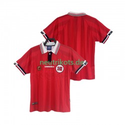 Fußballtrikot Norwegen 1998 Retro Herren Heim Kurzarm