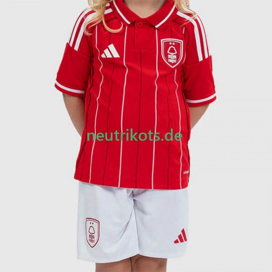 Fußballtrikot Nottingham Forest Kinder Heim 2025-2026 Kurzarm