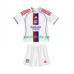 Fußballtrikot Olympique Lyon Kinder Heim 2025-2026 Kurzarm