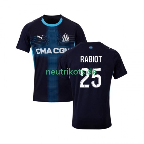 Fußballtrikot Olympique Marseille Adrien Rabiot 25 Herren Auswärts 2025-2026 Kurzarm