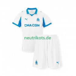 Fußballtrikot Olympique Marseille Kinder Heim 2025-2026 Kurzarm
