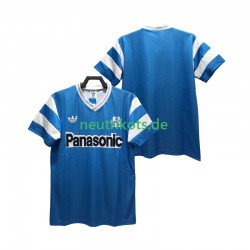 Fußballtrikot Olympique Marseille 1990 Retro Herren Auswärts Kurzarm