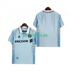 Fußballtrikot Olympique Marseille 1998 Retro Herren Auswärts 1999 Kurzarm