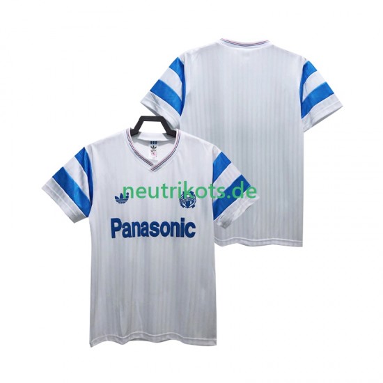Fußballtrikot Olympique Marseille 1990 Retro Herren Heim Kurzarm