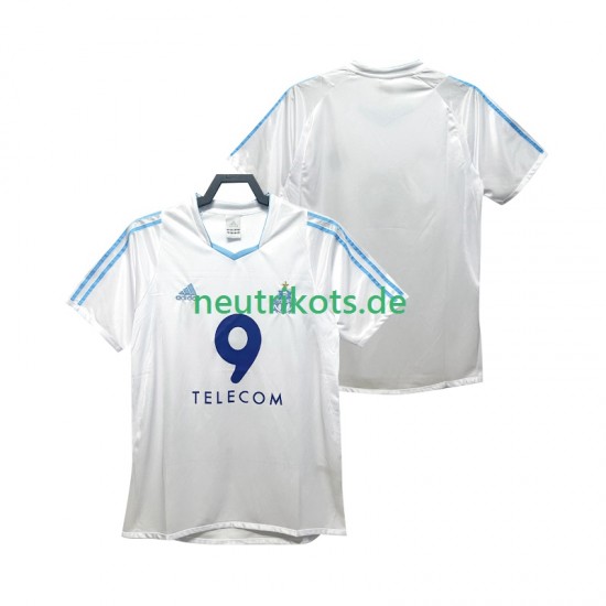 Fußballtrikot Olympique Marseille 2002 2003 Retro Herren Heim Kurzarm