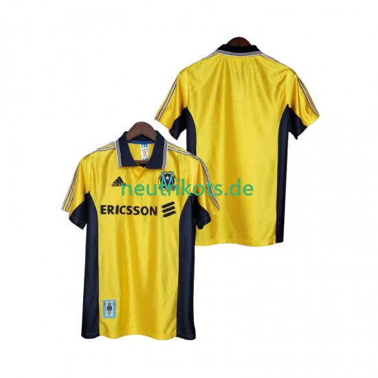 Fußballtrikot Olympique Marseille 1998 Retro Herren Ausweich 1999 Kurzarm
