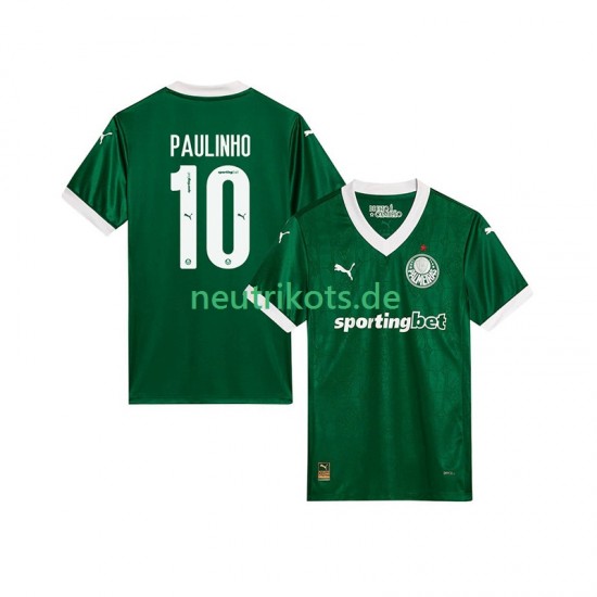 Fußballtrikot Palmeiras Paulinho 10 Herren Heim 2025-2026 Kurzarm
