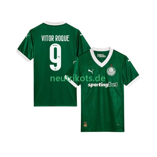 Fußballtrikot Palmeiras Vitor Roque 9 Herren Heim 2025-2026 Kurzarm