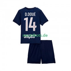 Fußballtrikot Paris Saint-Germain Desire Doue 14 Kinder Heim 2025-2026 Kurzarm