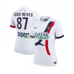 Fußballtrikot Paris Saint-Germain Joao Neves 87 Herren Auswärts 2025-2026 Kurzarm