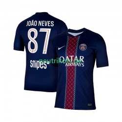 Fußballtrikot Paris Saint-Germain Joao Neves 87 Herren Heim 2025-2026 Kurzarm